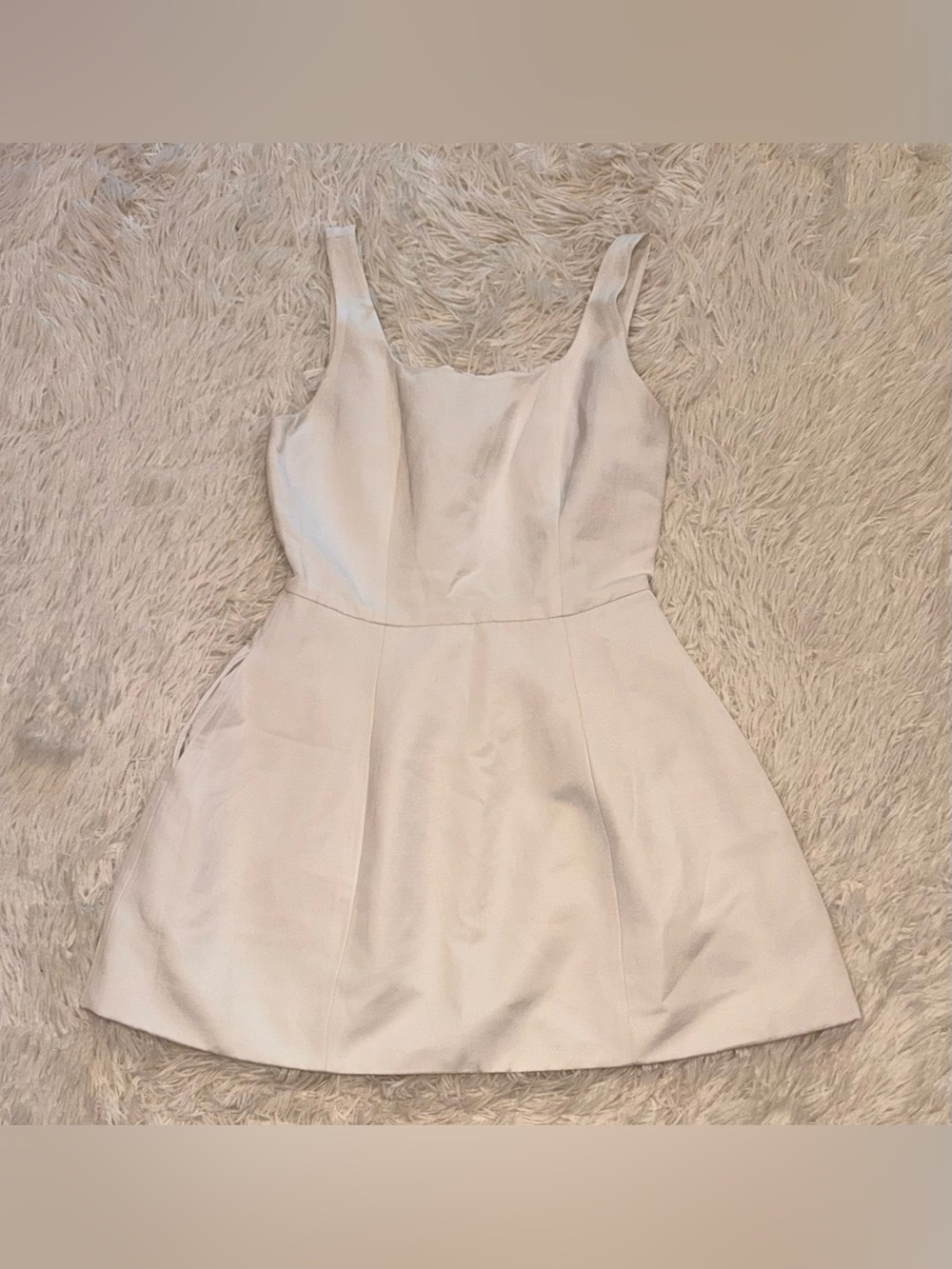 NEW Favorite Daughter The MORGAN ivory linen blend mini dress sz 4 - Picture 6 of 11